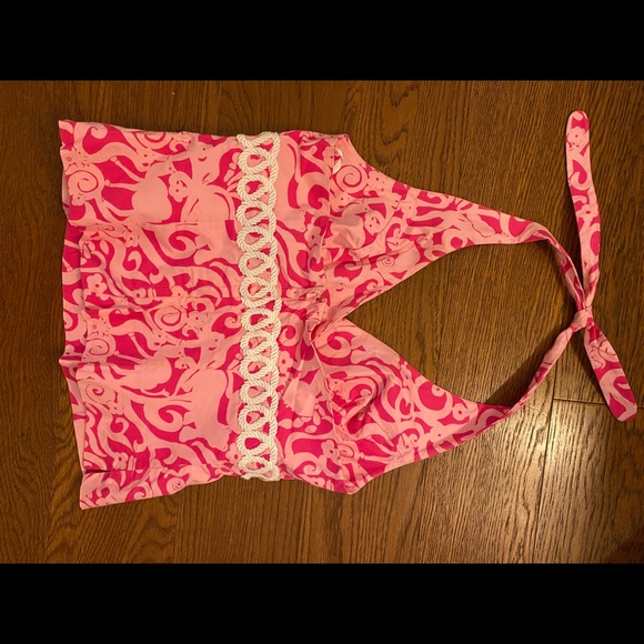Lilly Pullitizer Pink Halter top - Picture 2 of 3